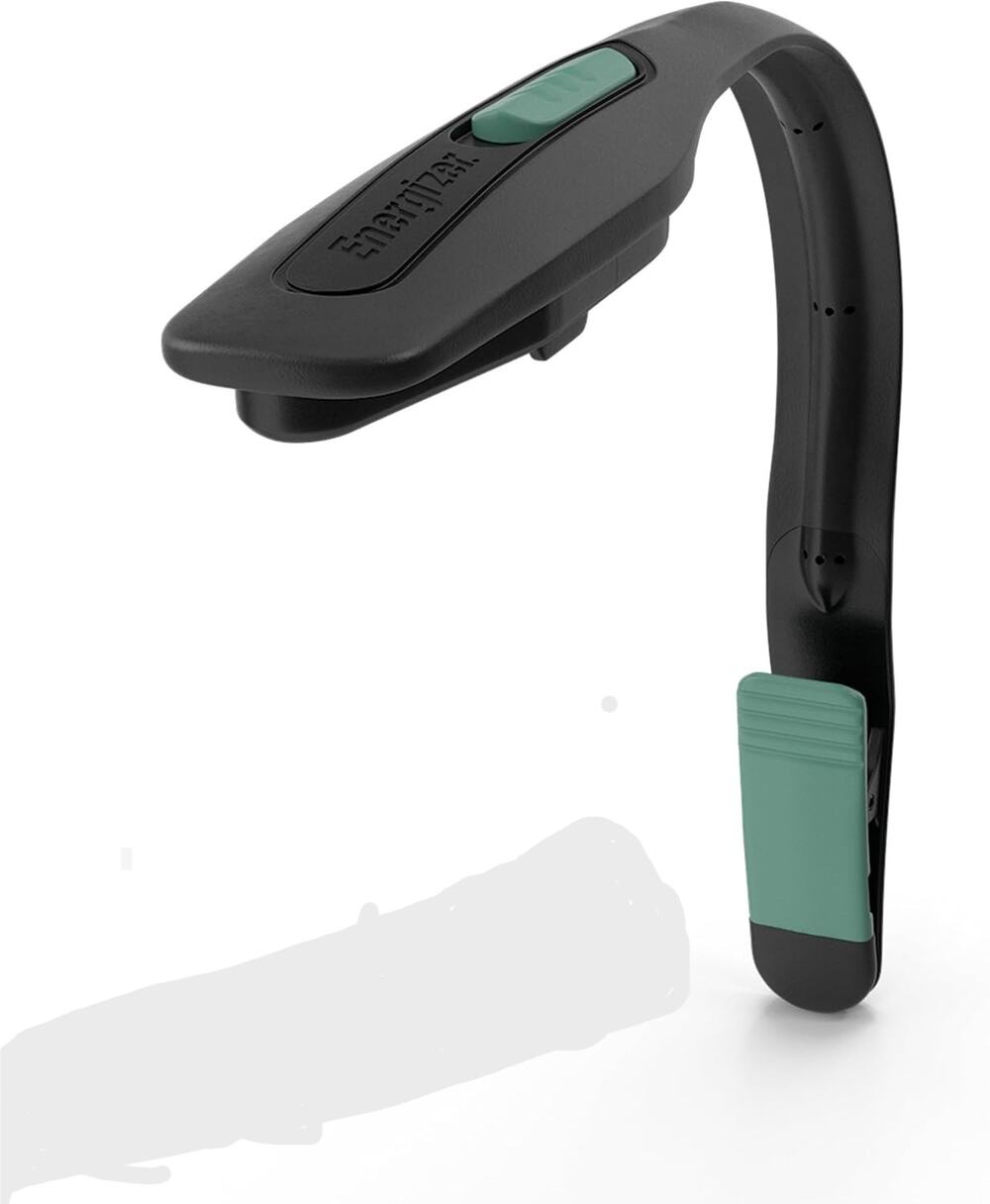 Energizer Clip-on Book Light (Batteries Included), Black